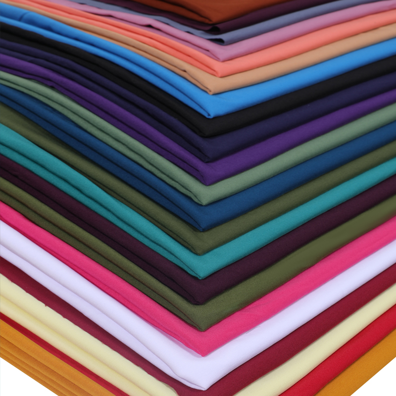 plain dyed fabrics mixed